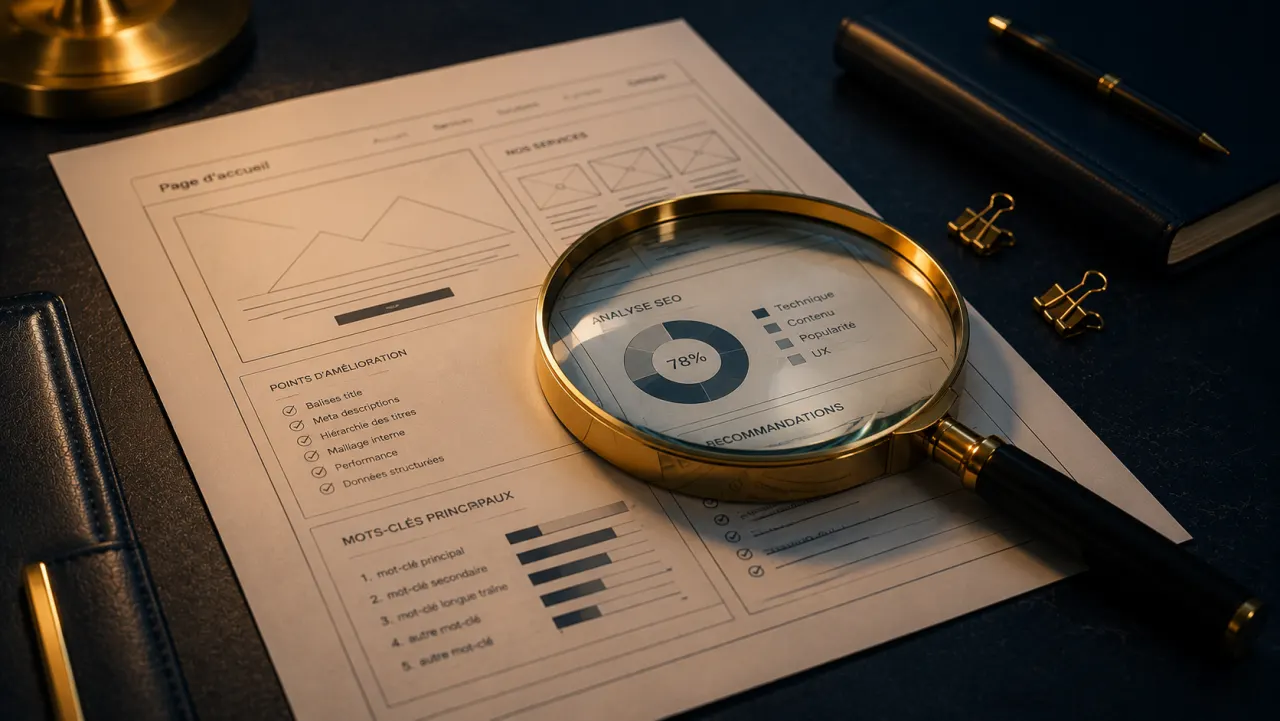 Audit SEO d'un site de PME à la loupe : santé technique, contenu et autorité